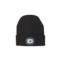 Variante bleu - Bonnet en acrylique personnalisable avec lampe COB - Vivianavec logo