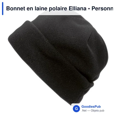 Bonnet en laine polaire personnalisable avec logo - Elliana