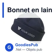 Bonnet en laine polaire personnalisable avec logo - Elliana - Miniature 9