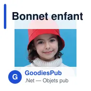Bonnet enfant personnalisable en coton avec logo - Timon - Miniature 9