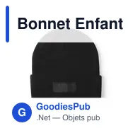 Bonnet Enfant Vert - Miniature 1