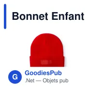 Bonnet Enfant Vert - Miniature 2