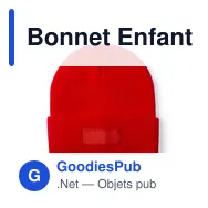 Bonnet Enfant Vert - Miniature 3