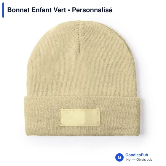 Bonnet Enfant Vert - Image 5