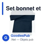 Set bonnet et écharpe personnalisable en laine polaire avec logo - Miniature 2
