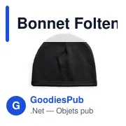 Bonnet de sport personnalisable avec logo - Bonnet Folten - Miniature 1