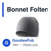 Bonnet de sport personnalisable avec logo - Bonnet Folten - Miniature 2