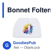 Bonnet de sport personnalisable avec logo - Bonnet Folten - Miniature 5
