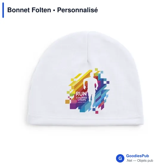 Bonnet de sport personnalisable avec logo - Bonnet Folten - Image 5