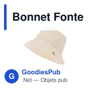 Bonnet personnalisable en coton biologique avec logo - Bonnet Fonte - Miniature 3