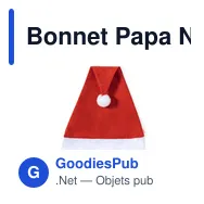Bonnet Papa Noël Coyfel - Miniature 1