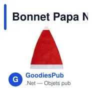 Bonnet Papa Noël Coyfel - Miniature 2