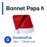 Bonnet Papa Noël Coyfel - Miniature 3
