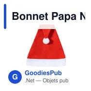 Bonnet Papa Noël Coyfel - Miniature 4