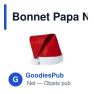 Bonnet Papa Noël Enfant Flip - Miniature 1
