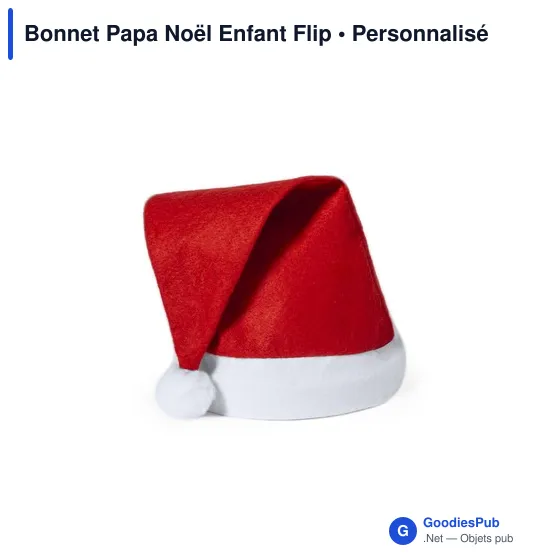 Bonnet Papa Noël Enfant Flip - Image 1