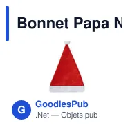 Bonnet Papa Noël Enfant Flip - Miniature 2