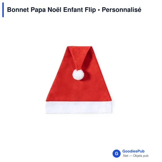 Bonnet Papa Noël Enfant Flip - Image 4