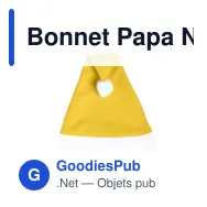 Bonnet Papa Noël Papa Noel - Miniature 1