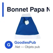 Bonnet Papa Noël Papa Noel - Miniature 3