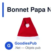 Bonnet Papa Noël Papa Noel - Miniature 6