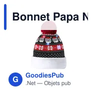 Bonnet Papa Noël Plumex - Miniature 3