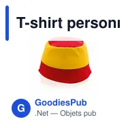 T-shirt personnalisable avec logo pour entreprises - Bob - Miniature 1