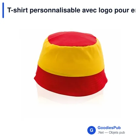 T-shirt personnalisable avec logo pour entreprises - Bob