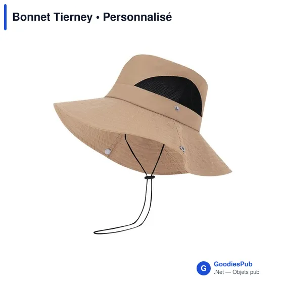 Bonnet personnalisable Tierney avec logo - Chapeau en polyester - Image 3