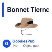 Bonnet personnalisable Tierney avec logo - Chapeau en polyester - Miniature 4