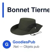 Bonnet personnalisable Tierney avec logo - Chapeau en polyester - Miniature 5