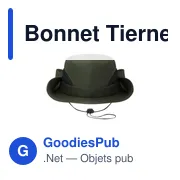 Bonnet personnalisable Tierney avec logo - Chapeau en polyester - Miniature 6