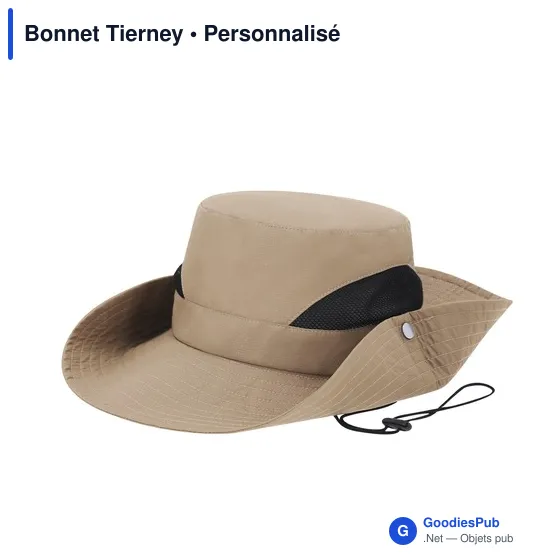Bonnet personnalisable Tierney avec logo - Chapeau en polyester - Image 7