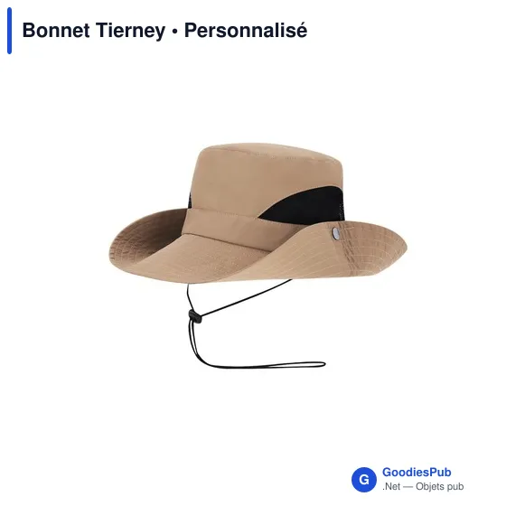 Bonnet personnalisable Tierney avec logo - Chapeau en polyester - Image 9
