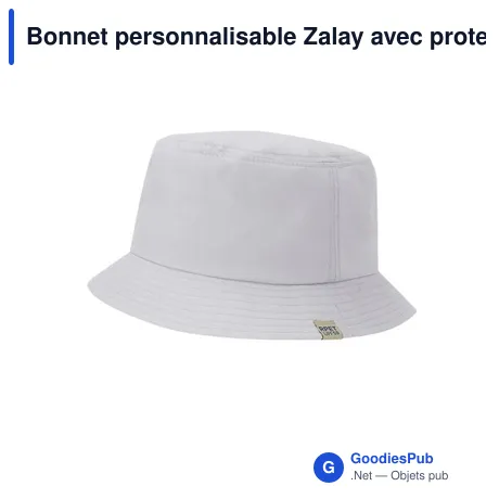 Bonnet personnalisable Zalay avec protection solaire UPF50+avec logo