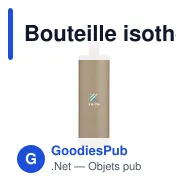 Bouteille isotherme personnalisable Bonny RCS en acier inoxydable recycléavec logo - Miniature 12