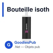 Bouteille isotherme personnalisable Bonny RCS en acier inoxydable recycléavec logo - Miniature 4