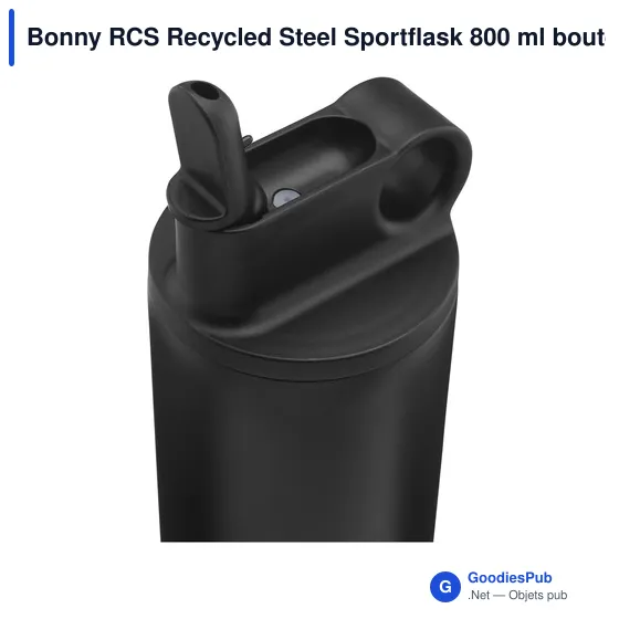 Bouteille isotherme personnalisable Bonny RCS en acier inoxydable recycléavec logo - Image 5