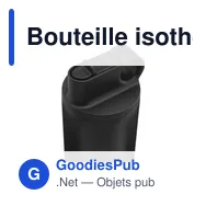 Bouteille isotherme personnalisable Bonny RCS en acier inoxydable recycléavec logo - Miniature 6