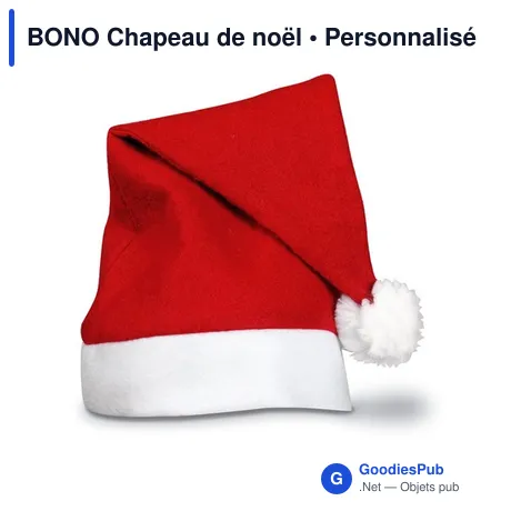 BONO Chapeau de noël