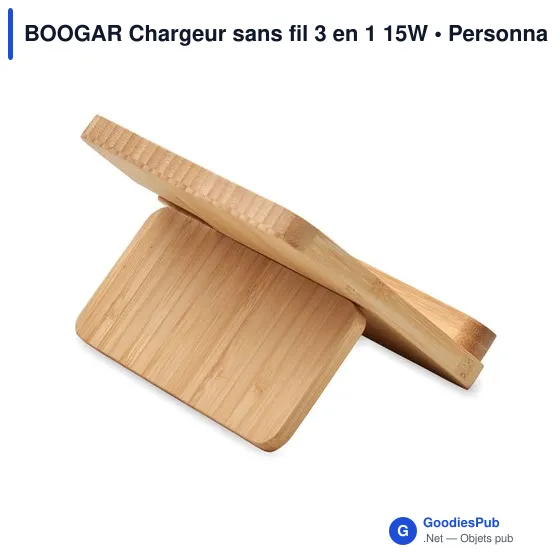 BOOGAR Chargeur sans fil 3 en 1 15W - Image 2