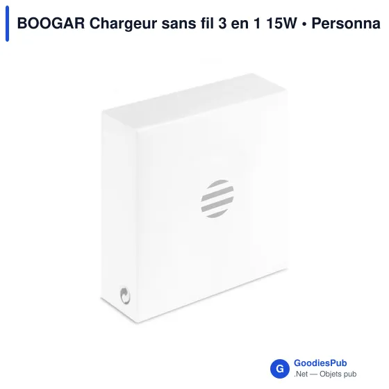 BOOGAR Chargeur sans fil 3 en 1 15W - Image 6