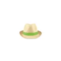 Variante vert citron - BOOGIE Chapeau de paille