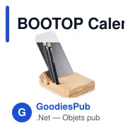 BOOTOP Calendrier de bureau en bambou - Miniature 2