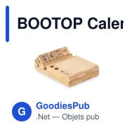 BOOTOP Calendrier de bureau en bambou - Miniature 4