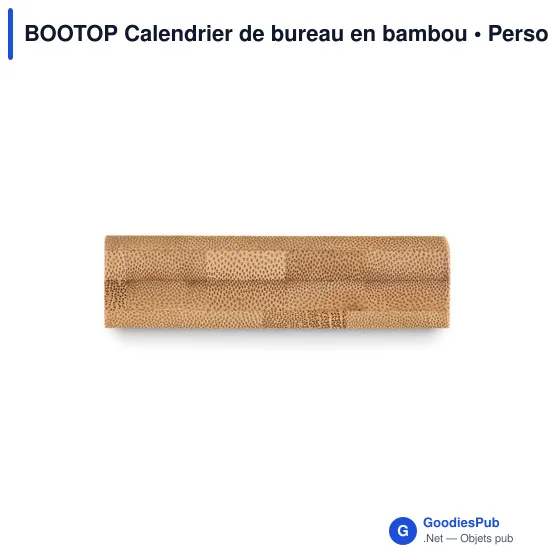 BOOTOP Calendrier de bureau en bambou - Image 7