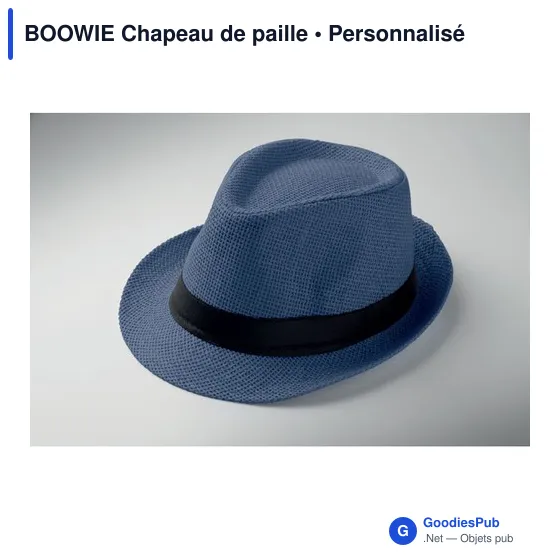 Chapeau de paille personnalisable avec logo - BOOWIE - Image 11
