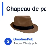 Chapeau de paille personnalisable avec logo - BOOWIE - Miniature 12