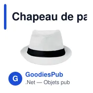 Chapeau de paille personnalisable avec logo - BOOWIE - Miniature 7
