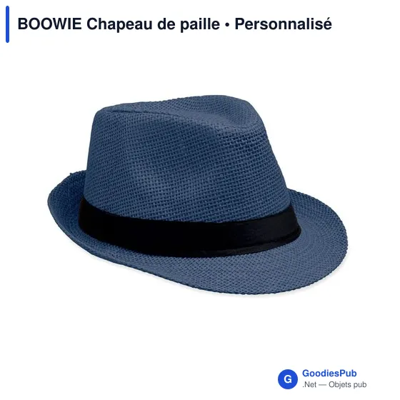 Chapeau de paille personnalisable avec logo - BOOWIE - Image 9